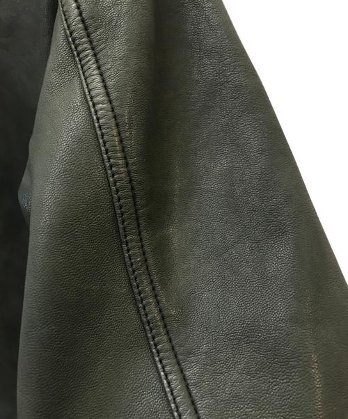Hysteric Glamour（ヒステリックグラマー）Hysteric Glamour (ヒステリックグラマー) レザージャケット オリーブ サイズ:Mの古着・服飾アイテム