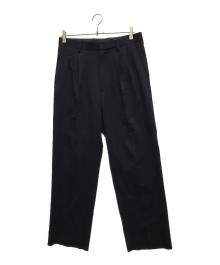 AURALEE（オーラリー）の古着「HARD TWIST WOOL DOBBY SLACKS」｜ネイビー