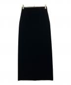 TODAYFULトゥデイフル）の古着「Pencil Velour Skirt」｜ブラック