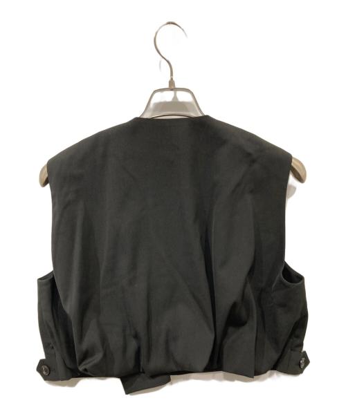 RIM.ARK（リムアーク）RIM.ARK (リムアーク) Back balloon short vest（バックバルーンショートベスト） ブラック サイズ:Freeの古着・服飾アイテム