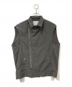 RIM.ARKリムアーク）の古着「Over sized riders vest（特大ライダーズベスト）」｜グレー