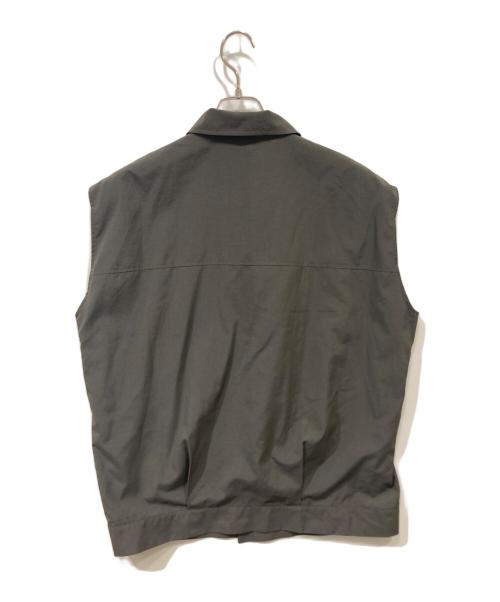 RIM.ARK（リムアーク）RIM.ARK (リムアーク) Over sized riders vest（特大ライダーズベスト） グレー サイズ:Freeの古着・服飾アイテム