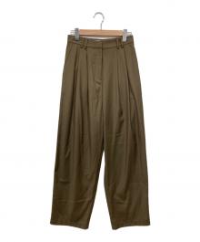 RIM.ARK（リムアーク）の古着「W tack wide slacks」｜ブラウン