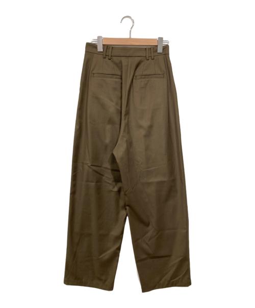 RIM.ARK（リムアーク）RIM.ARK (リムアーク) W tack wide slacks ブラウン サイズ:38の古着・服飾アイテム