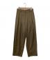 RIM.ARK（リムアーク）の古着「W tack wide slacks」｜ブラウン