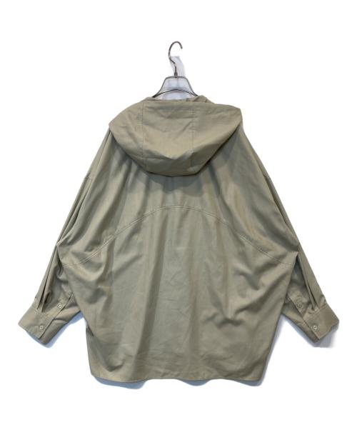 crewre（クルー）crewre (クルー) フルダルスパンフードシャツ ベージュ サイズ:3の古着・服飾アイテム