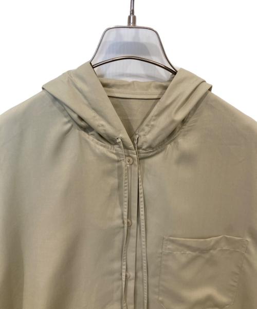 crewre（クルー）crewre (クルー) フルダルスパンフードシャツ ベージュ サイズ:3の古着・服飾アイテム