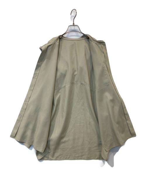 crewre（クルー）crewre (クルー) フルダルスパンフードシャツ ベージュ サイズ:3の古着・服飾アイテム