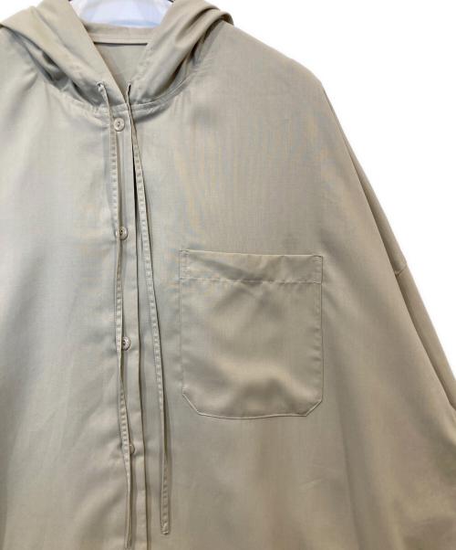 crewre（クルー）crewre (クルー) フルダルスパンフードシャツ ベージュ サイズ:3の古着・服飾アイテム