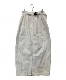 RIM.ARK（リムアーク）の古着「Belt set cocoon SK ベルトセット コクーン スカート」｜ベージュ