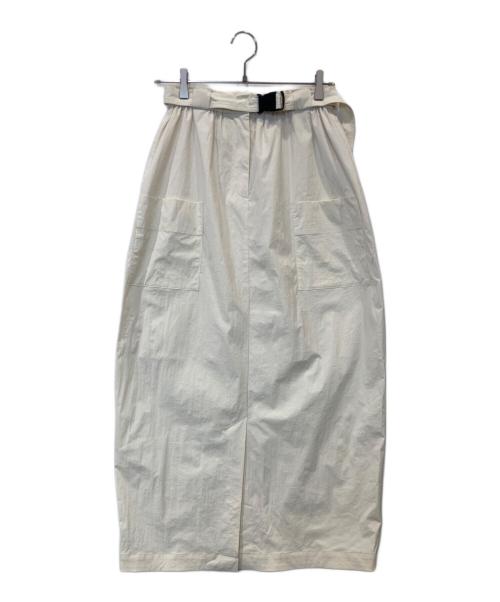 RIM.ARK（リムアーク）RIM.ARK (リムアーク) Belt set cocoon SK ベルトセット コクーン スカート ベージュ サイズ:36の古着・服飾アイテム