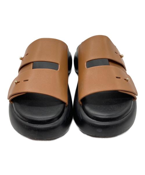 RIM.ARK（リムアーク）RIM.ARK (リムアーク) Volume sole sandal ブラウン サイズ:23.5cmの古着・服飾アイテム