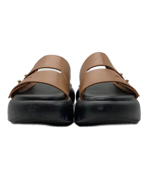 RIM.ARK（リムアーク）RIM.ARK (リムアーク) Volume sole sandal ブラウン サイズ:23.5cmの古着・服飾アイテム