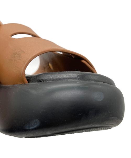 RIM.ARK（リムアーク）RIM.ARK (リムアーク) Volume sole sandal ブラウン サイズ:23.5cmの古着・服飾アイテム