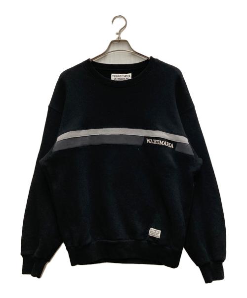WACKO MARIA（ワコマリア）WACKO MARIA (ワコマリア) ミドルウェイトクルースウェット ブラック サイズ:Lの古着・服飾アイテム