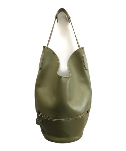 KENZO（ケンゾー）KENZO (ケンゾー) レザートートバッグ オリーブの古着・服飾アイテム