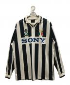 KAPPAカッパ）の古着「97-98Juventus Home L/S Shirt L」｜ブラック×ホワイト