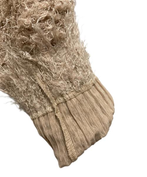 PLEATS PLEASE（プリーツプリーズ）PLEATS PLEASE (プリーツプリーズ) ドルマンスリーブシャギーニット ベージュ サイズ:3の古着・服飾アイテム