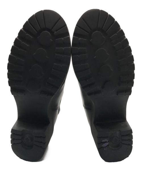 MONCLER（モンクレール）MONCLER (モンクレール) ヴェラレザーチェルシーアンクルブーツ ブラック サイズ:37の古着・服飾アイテム