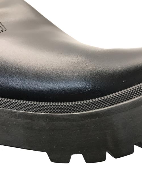 MONCLER（モンクレール）MONCLER (モンクレール) ヴェラレザーチェルシーアンクルブーツ ブラック サイズ:37の古着・服飾アイテム