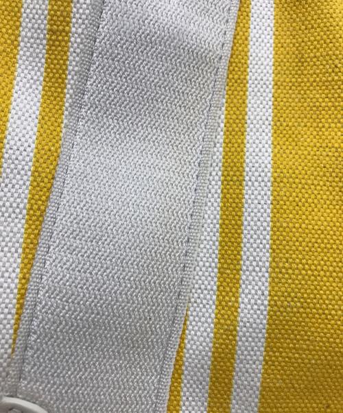 BALENCIAGA（バレンシアガ）BALENCIAGA (バレンシアガ) ネイビーカバスS トートバッグ イエロー×ホワイトの古着・服飾アイテム