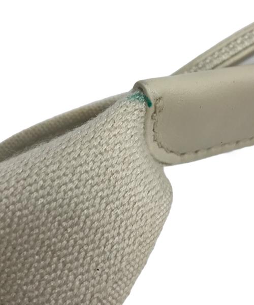 BALENCIAGA（バレンシアガ）BALENCIAGA (バレンシアガ) ネイビーカバスS トートバッグ イエロー×ホワイトの古着・服飾アイテム