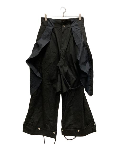ae nr mous（ae nr mous）ae nr mous (ae nr mous) BONDAGE SHADE PANTS ブラック サイズ:2の古着・服飾アイテム