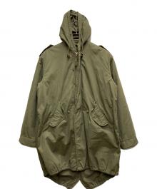HOUSTON（ヒューストン）の古着「ライナー付きモッズコート」｜オリーブ