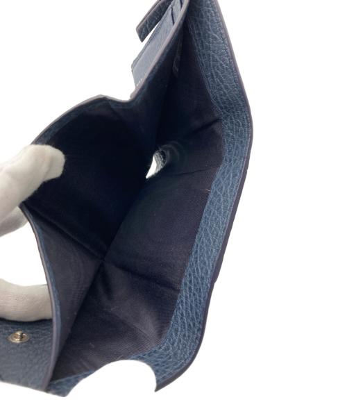 Maison Margiela（メゾンマルジェラ）Maison Margiela (メゾンマルジェラ) Zip Compact tri fold wallet ネイビーの古着・服飾アイテム