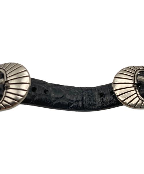 TOGA TOO（トーガ・トゥ）TOGA TOO (トーガ・トゥ) DOUBLE BUCKLE WATCH BELT ブルー×ブラウンの古着・服飾アイテム