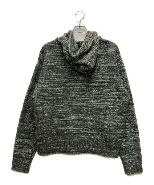 PARANOID（パラノイド）PARANOID (パラノイド) KNIT HOODIE ブラック×グリーン サイズ:Ⅿの古着・服飾アイテム