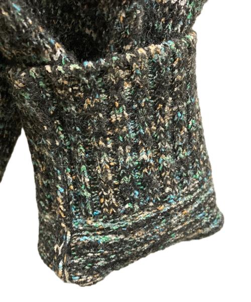 PARANOID（パラノイド）PARANOID (パラノイド) KNIT HOODIE ブラック×グリーン サイズ:Ⅿの古着・服飾アイテム