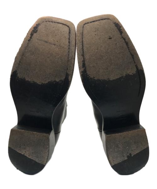 GIVENCHY（ジバンシィ）GIVENCHY (ジバンシィ) サイドゴア トゥメタルレザーチエルシーブーツ ブラック サイズ:41の古着・服飾アイテム