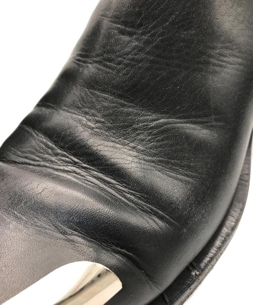 GIVENCHY（ジバンシィ）GIVENCHY (ジバンシィ) サイドゴア トゥメタルレザーチエルシーブーツ ブラック サイズ:41の古着・服飾アイテム