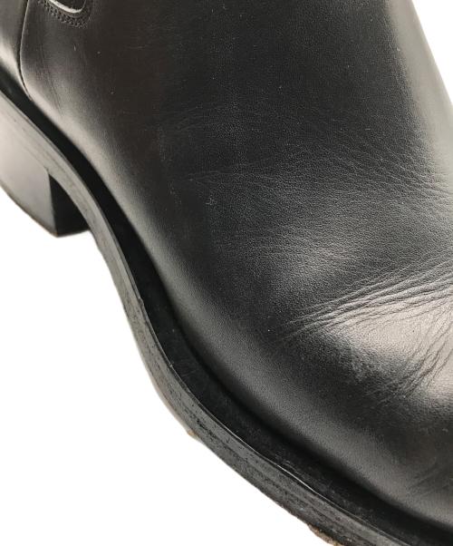 GIVENCHY（ジバンシィ）GIVENCHY (ジバンシィ) サイドゴア トゥメタルレザーチエルシーブーツ ブラック サイズ:41の古着・服飾アイテム