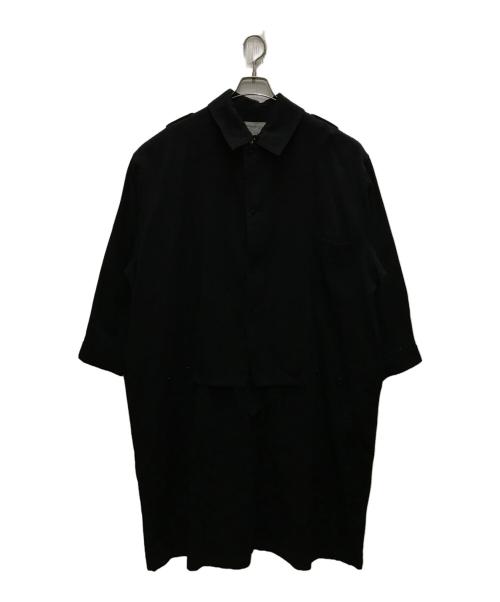 YOHJI YAMAMOTO（ヨウジヤマモト）YOHJI YAMAMOTO (ヨウジヤマモト) 80's レイヤードデザインワンピース ブラック サイズ:Mの古着・服飾アイテム