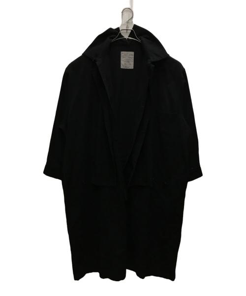 YOHJI YAMAMOTO（ヨウジヤマモト）YOHJI YAMAMOTO (ヨウジヤマモト) 80's レイヤードデザインワンピース ブラック サイズ:Mの古着・服飾アイテム