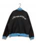 MR.ENJOY DA MONEY (ミスター エンジョイ ダ マネー) スタジャントラックジャケット ブラック×ブルー サイズ:L：4000円
