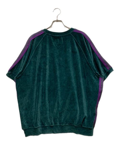 Needles（ニードルズ）Needles (ニードルズ) ベロアＴシャツ グリーン サイズ:Lの古着・服飾アイテム