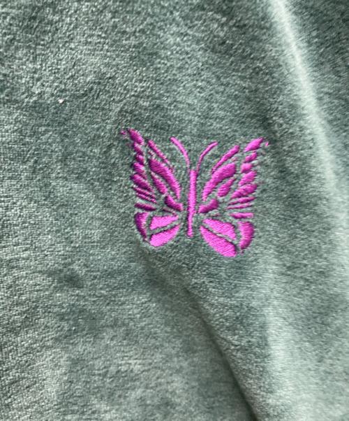 Needles（ニードルズ）Needles (ニードルズ) ベロアＴシャツ グリーン サイズ:Lの古着・服飾アイテム