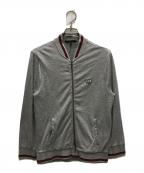 GUCCIグッチ）の古着「シェリーラインスウェットジャケット」｜グレー