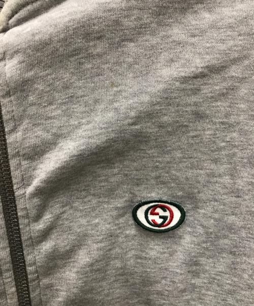 GUCCI（グッチ）GUCCI (グッチ) シェリーラインスウェットジャケット グレー サイズ:Mの古着・服飾アイテム