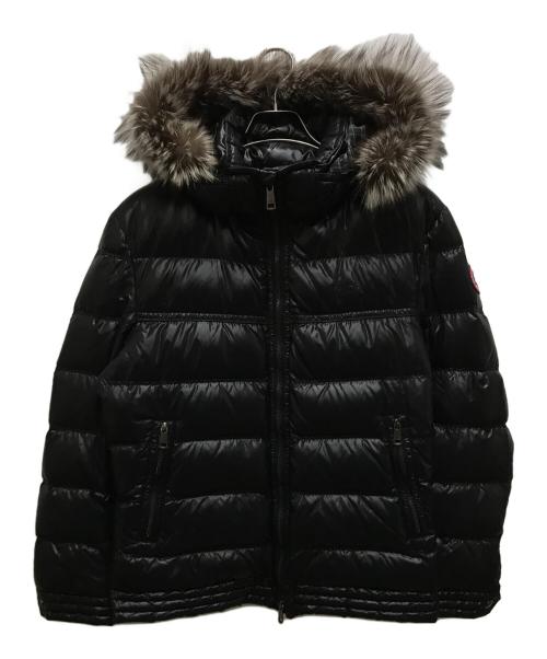 BURBERRY BLACK LABEL（バーバリーブラックレーベル）BURBERRY BLACK LABEL (バーバリーブラックレーベル) 袖ワッペンダウンジャケット ブラック サイズ:Lの古着・服飾アイテム