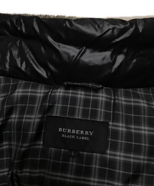BURBERRY BLACK LABEL（バーバリーブラックレーベル）BURBERRY BLACK LABEL (バーバリーブラックレーベル) 袖ワッペンダウンジャケット ブラック サイズ:Lの古着・服飾アイテム