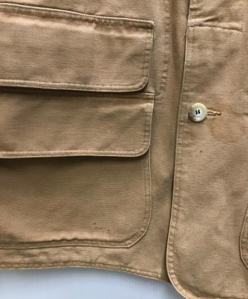 POLO RALPH LAUREN（ポロ・ラルフローレン）POLO RALPH LAUREN (ポロ・ラルフローレン) 90's コットンキャンバスハンティングジャケット ベージュ サイズ:ＸＬの古着・服飾アイテム