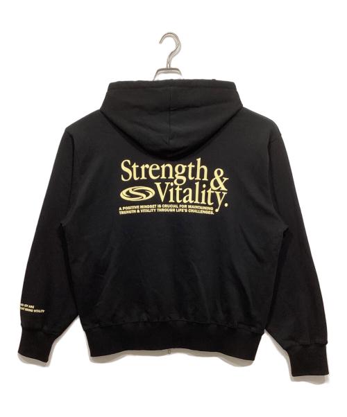 SLY（スライ）SLY (スライ) PRINT OVER HOODIE ブラック サイズ:FREEの古着・服飾アイテム