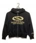 SLY（スライ）の古着「PRINT OVER HOODIE」｜ブラック