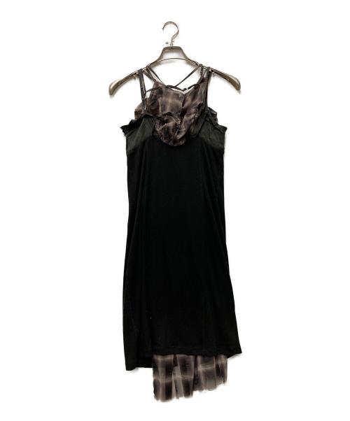 MAISON SPECIAL（メゾンスペシャル）MAISON SPECIAL (メゾンスペシャル) See-through Plaid Layered Dress ブラウン サイズ:36の古着・服飾アイテム