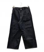 Graphpaperグラフペーパー）の古着「デニムパンツ」｜ブラック