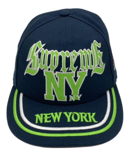 SUPREME（シュプリーム）SUPREME (シュプリーム) NEW YORK 6-PANEL CAP ネイビーの古着・服飾アイテム
